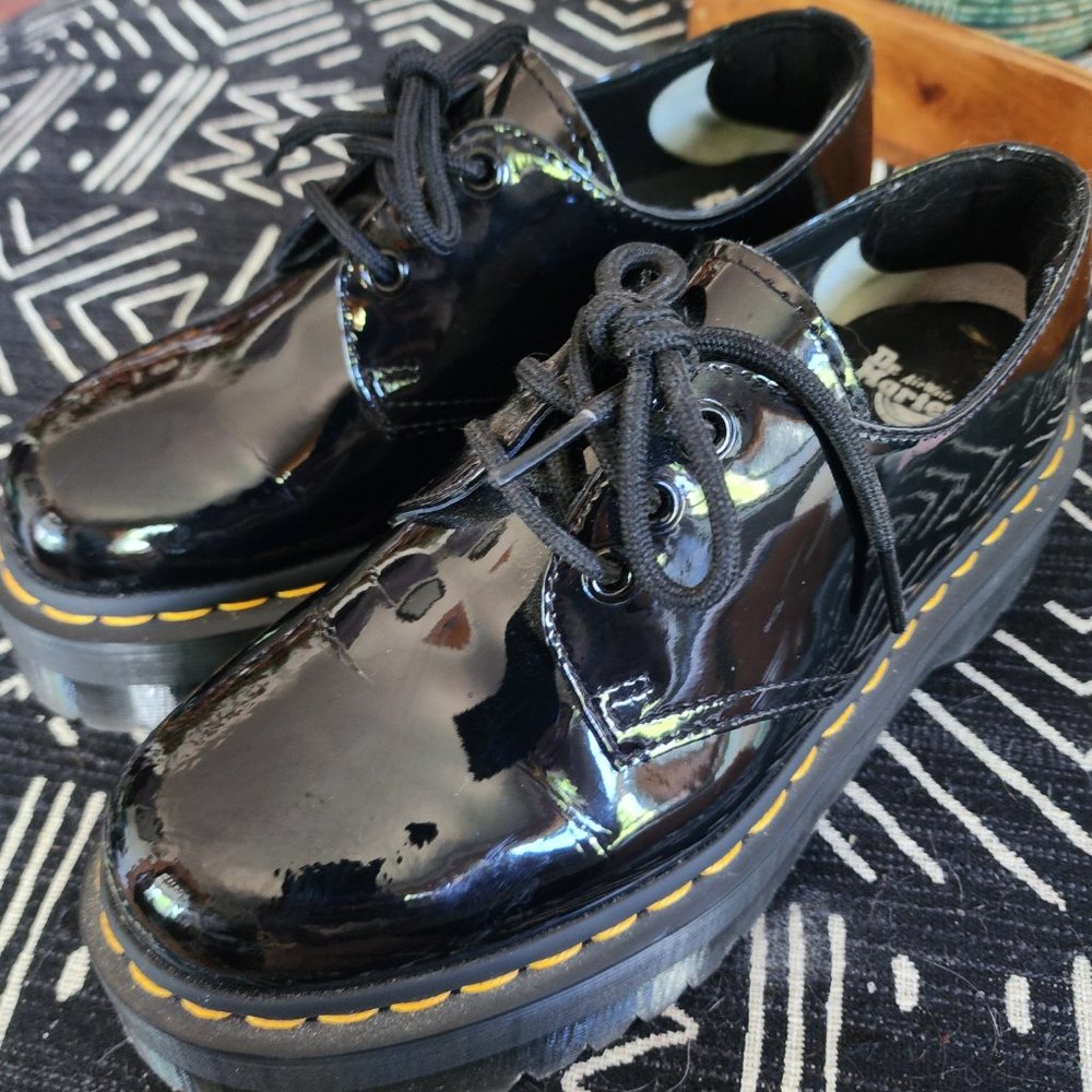 RARE Platform Patent Leather Dr. Martens